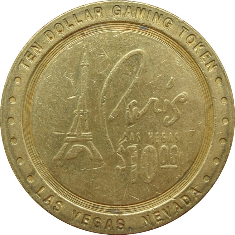 Paris Casino Las Vegas Nevada $10 Arc De Triomphe Token 1999