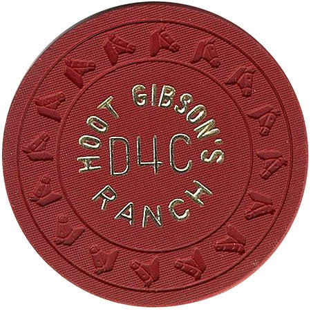 Hoot Gibson's D4c Ranch Casino Las Vegas Nevada $5 Chip 1980