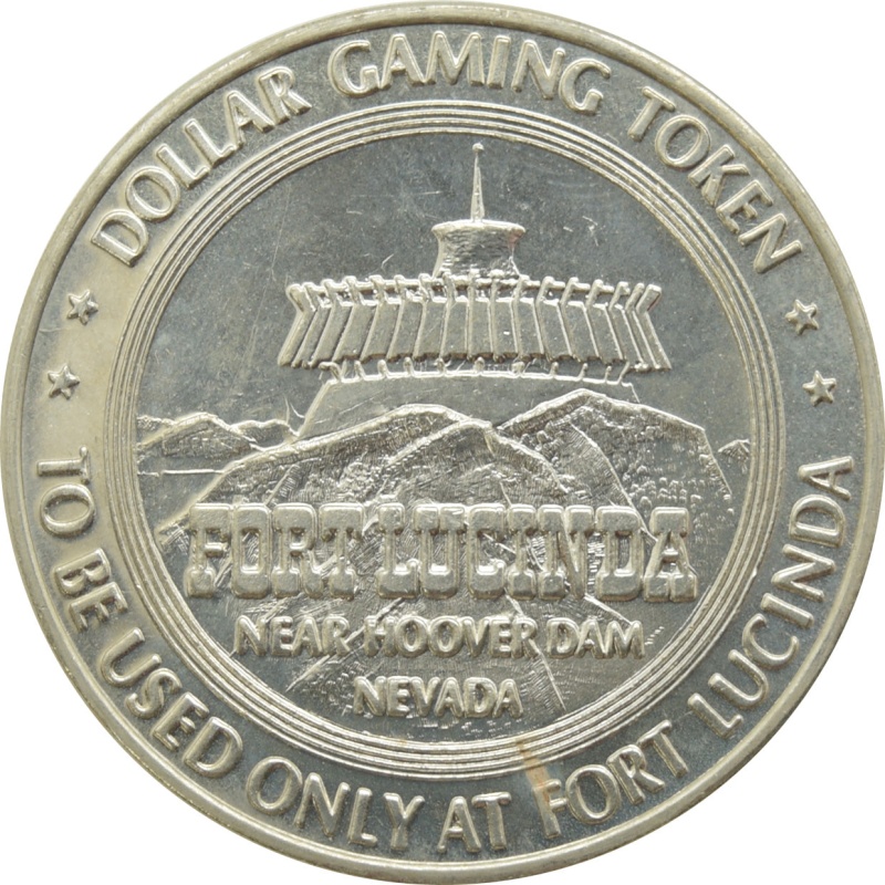 Fort Lucinda Casino Clark County Nv $1 Token 1965