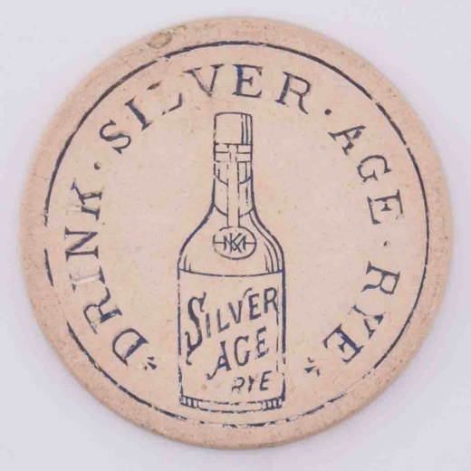 Silver Age Rye Allegheny Pennsylvania White Advertisement Chip