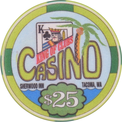 King Of Clubs Casino Tacoma Washington $25 Chip