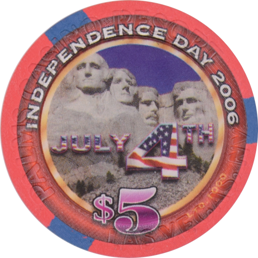 Palms Casino Resort Las Vegas Nevada $5 4Th Of July Chip 2006