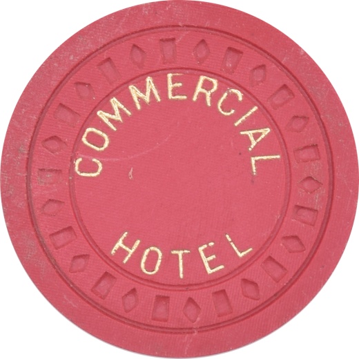 Commercial Hotel Casino Battle Mountain Nevada $5 Chip 1955