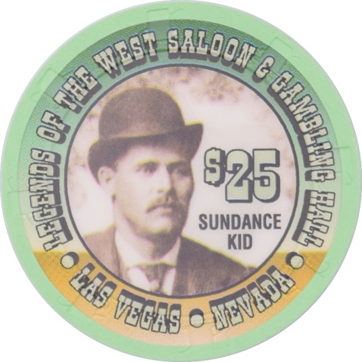 Legends Of The West Saloon & Gambling Hall $25 Paulson H&C Chip