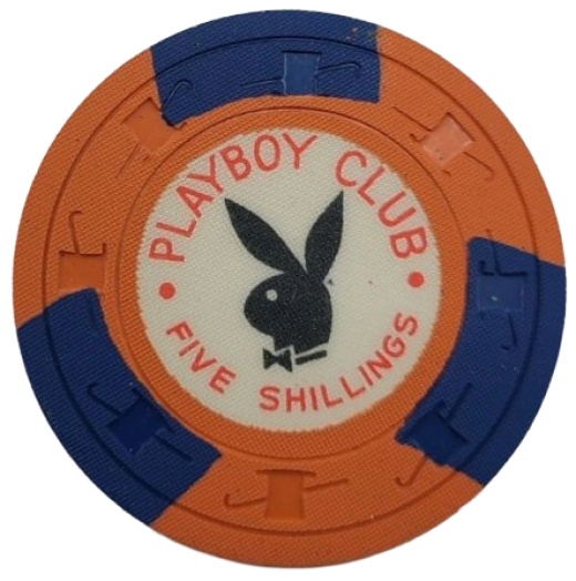 Playboy Club Casino London England 5 Shillings Chip