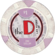 The D Casino Las Vegas Nevada $1 Chip 2017