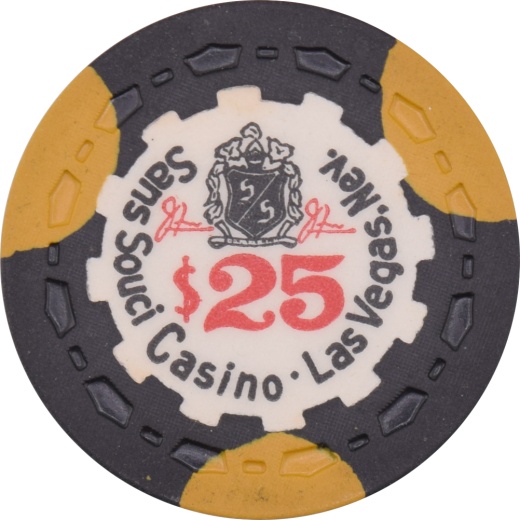 Sans Souci Casino Las Vegas Nevada $25 Chip 1957