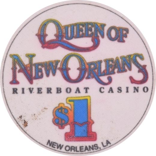 Hilton Queen Of New Orleans Riverboat Casino New Orleans Louisiana $1 Secondary Chip
