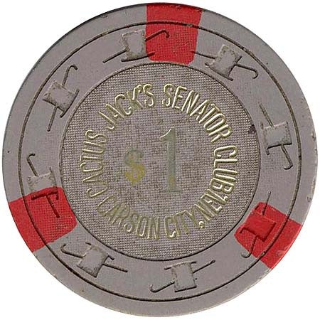 Cactus Jack's Senator Club Casino $1 Chip 1970s