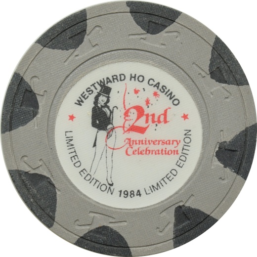 Westward Ho Casino Las Vegas Nevada 2Nd Anniversary Chip 1984