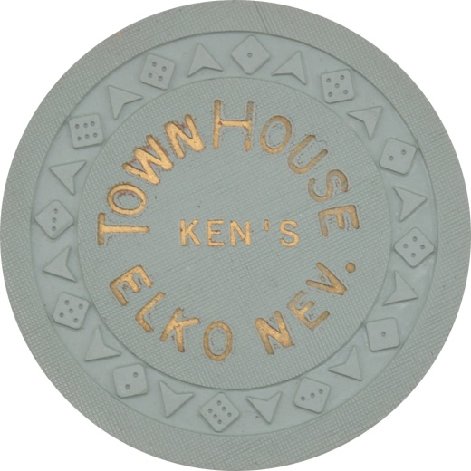 Ken's Town House Casino Elko Nevada $5 Chip 1950s