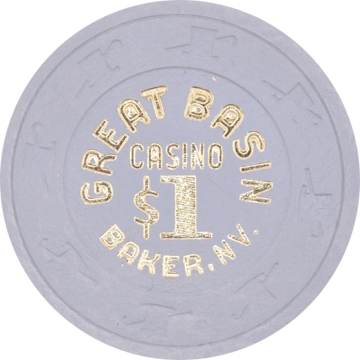 Great Basin Casino Baker Nevada $1 Chip 1981