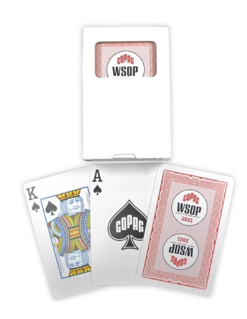 2021 Copag WSOP Authentic New Red Deck Plastic Playing Cards