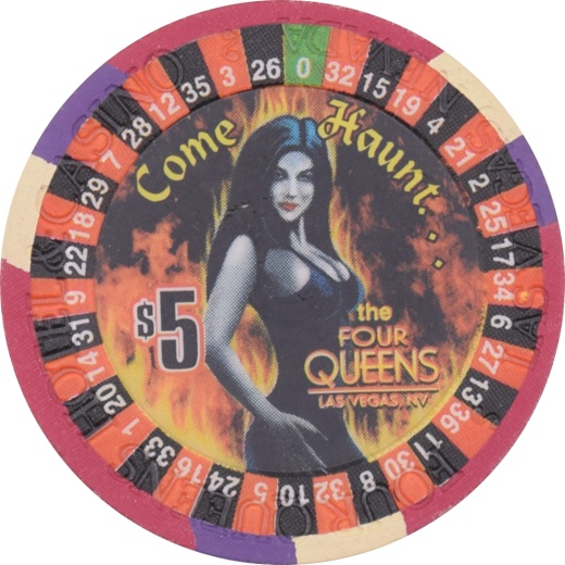 Four Queens Casino Las Vegas Nevada $5 Halloween Chip 2000 - Paulson