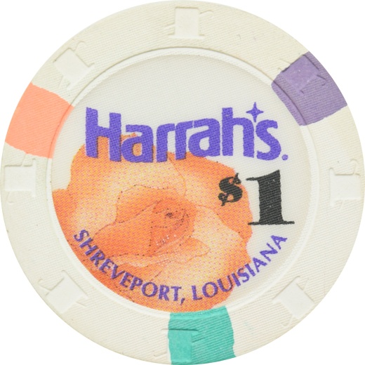 Harrah's Casino Shreveport Louisiana $1 Rhc Chip
