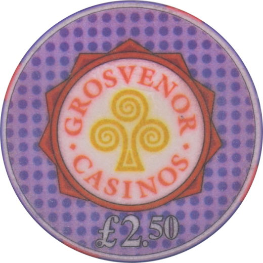 Grosvenor Casinos UK £2.50 Ceramic Poker Chip