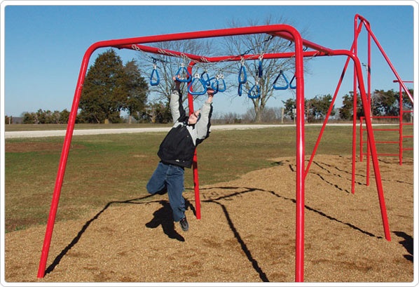 SportsPlay Chain Ring Ladder: Galvanized - Playground Fitness Equipment