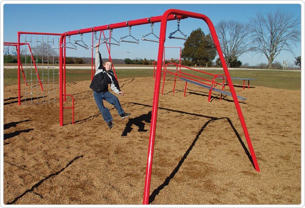 SportsPlay Swing Bars: Galvanized - Playground Fitness Equipment