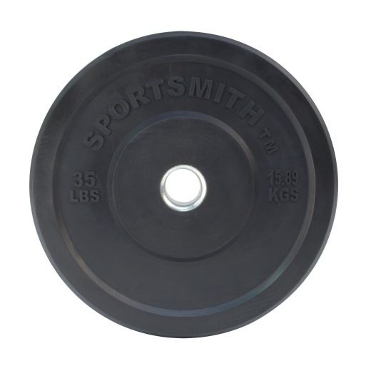 Premium Olympic Rubber Bumper Plate 35Lb - Sportsmith
