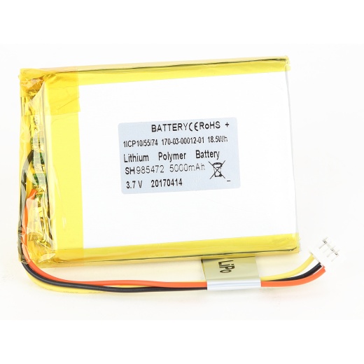 Rechargeable Battery - 5000mAh 3.7V Lipo for ICG Bikes