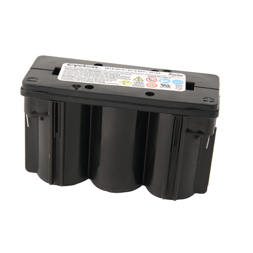 6 Volt, 3 Cell Sealed Lead Acid Rechargeable Battery - Lifefitness
