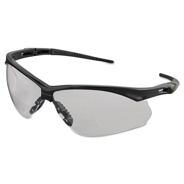 Kleenguard V60 Nemesis Rx Reader Safety Glasses Black Frame Clear Lens 2 5 Diopter Strength