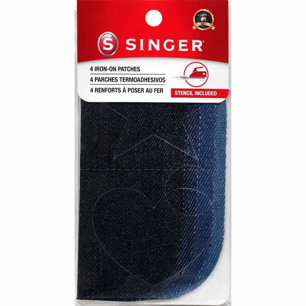 Dritz Denim Iron-On Patches, 5 L x 5 W - 2 pack