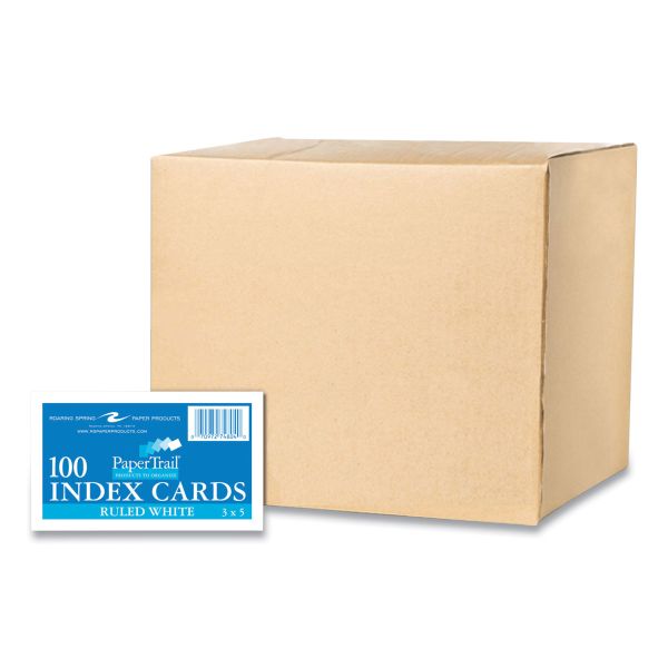 Index Card Case, Holds 100 3 x 5 Cards, 5.38 x 1.25 x 3.5