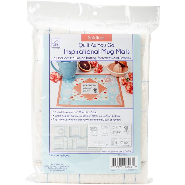 June Tailor Quilt As You Go Inspirational Mug Mats Kit
