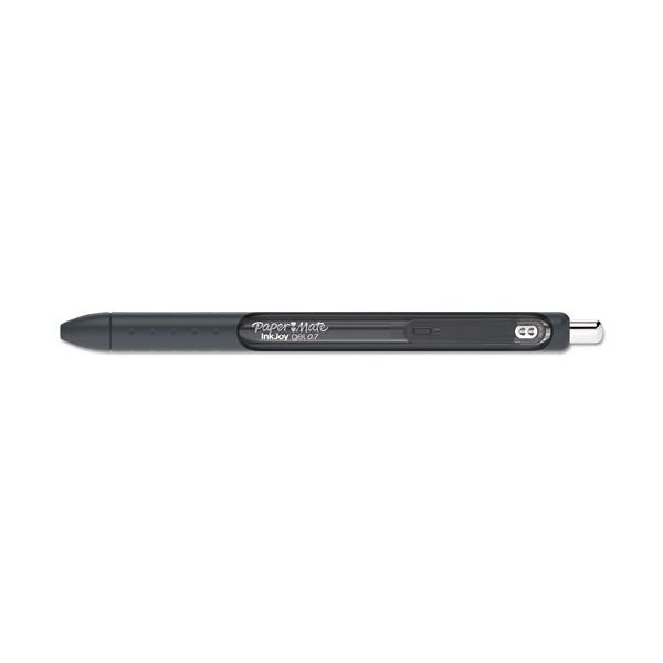 Sanford Papermate® InkJoy Retractable Gel Pen, Micro 0.5mm, Black Ink/Barrel,  Dozen, PAP1951720