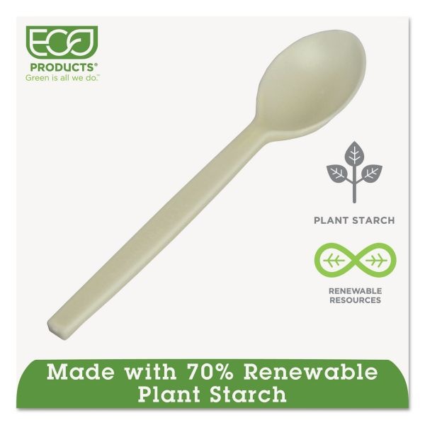 Eco-Products Plant Starch Spoon - 7", 50/Pack, 20 Pack/Carton