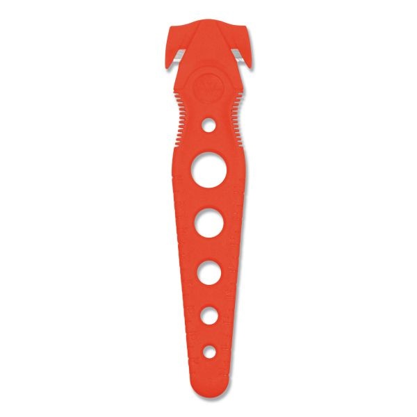 Westcott Safety Cutter, 1.2" Blade, 5.75" Plastic Handle, Red, 5/Pack