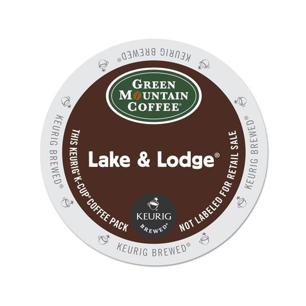 Green Mountain Coffee Lake & Lodge Coffee K-Cups, Medium Roast, 96/Carton