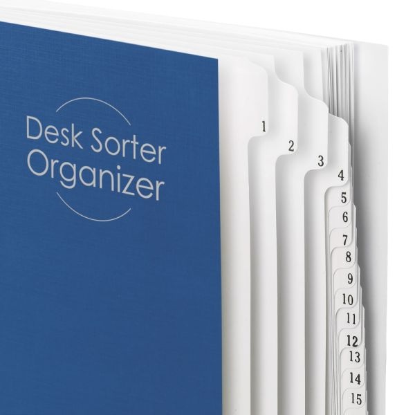 Smead Desk File/Sorter, 1-31, Letter Size, 35% Recycled, Blue