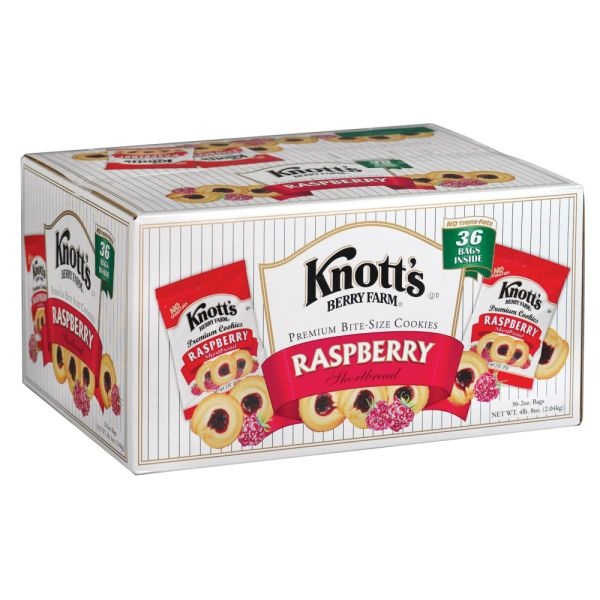 Knott's Berry Farm Raspberry Cookies, 2 Oz , Box Of 36