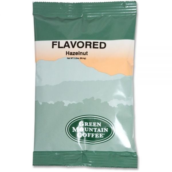 Green Mountain Coffee Hazelnut Coffee Fraction Packs, Each Pack Makes 8 Cups, 50 Packs/Carton