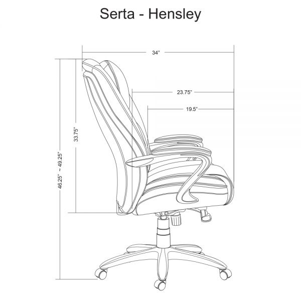 Serta Smart Layers Hensley Big And Tall Ergonomic Bonded Leather High   Detail 081626d27c219e8b02a7c606a55e968d 