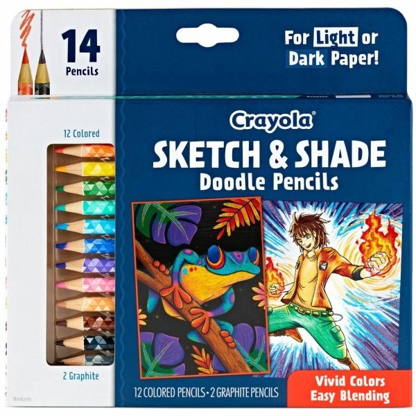 Crayola Sketch & Shade Doodle Pencils