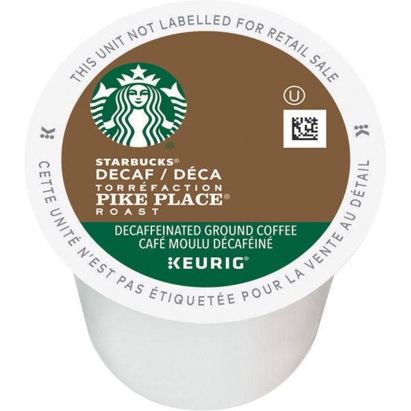 Starbucks Pike Place Single-Serve Coffee K-Cup, Decaffeinated, Carton Of 24