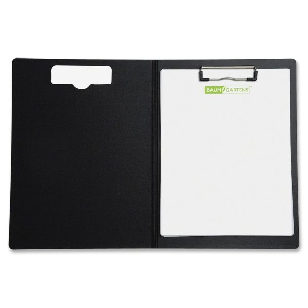 Baumgartens Mobile Ops Unbreakable Recycled Clipboard - 0.50" Clip Capacity - Top Opening - 8 1/2" X 11" - Black - 1 Each