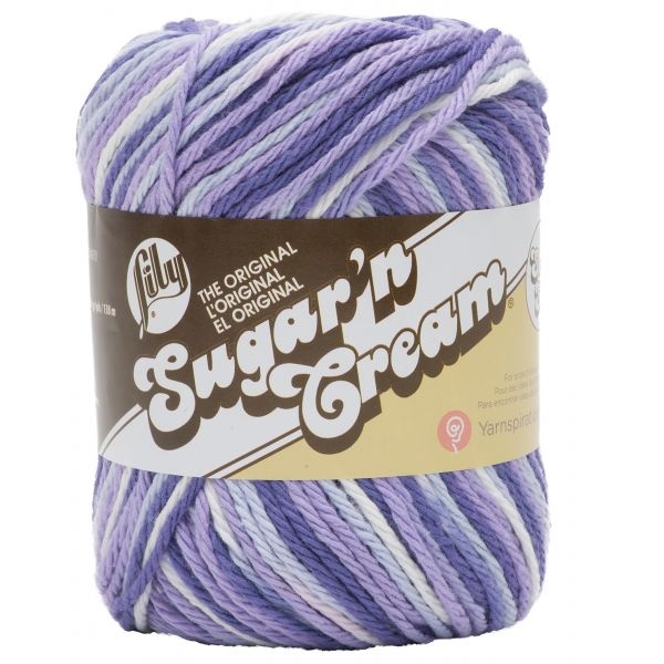 Lily Sugar'n Cream Ombres Super Size Yarn - Purple Haze