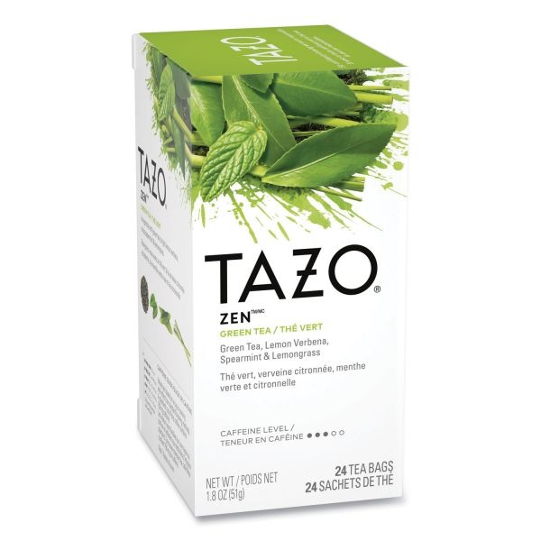Tazo Tea Bags, Zen, 1.82 Oz, 24/Box