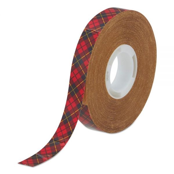 Scotch Atg Adhesive Transfer Tape, Permanent, Holds Up To 0.5 Lbs, 0.5" X 36 Yds, Clear