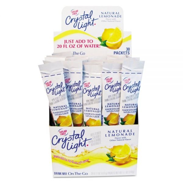 Crystal Light Flavored Drink Mix, Lemonade, 30 .17Oz Packets/Box