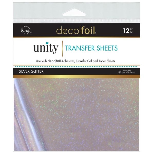 Deco Foil Transfer Sheets By Unity 6"X6" 12/Pkg