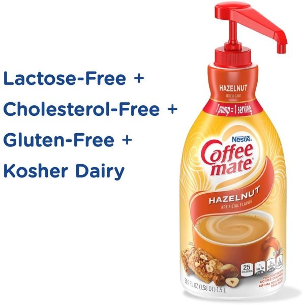 Nestlé Coffee-Mate Liquid Creamer, Hazelnut Flavor, 50.72 Oz Multiple Serve X 1