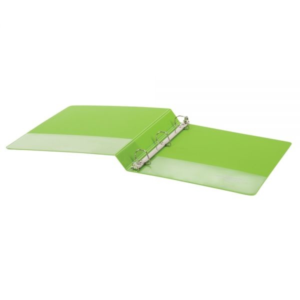 Durable View 3-Ring Binder, 1" D-Rings, 49% Recycled, Green