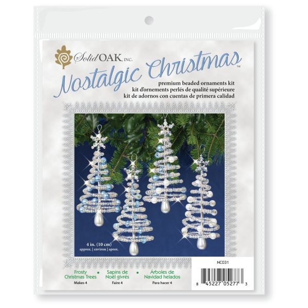 Solid Oak Nostalgic Christmas Beaded Cyrstal Ornament Kit