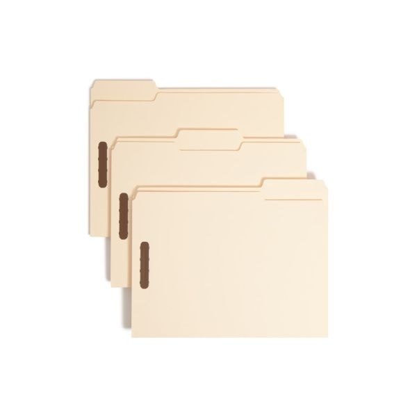 Smead Heavyweight Manila Fastener Folders, Letter Size, Pack Of 50
