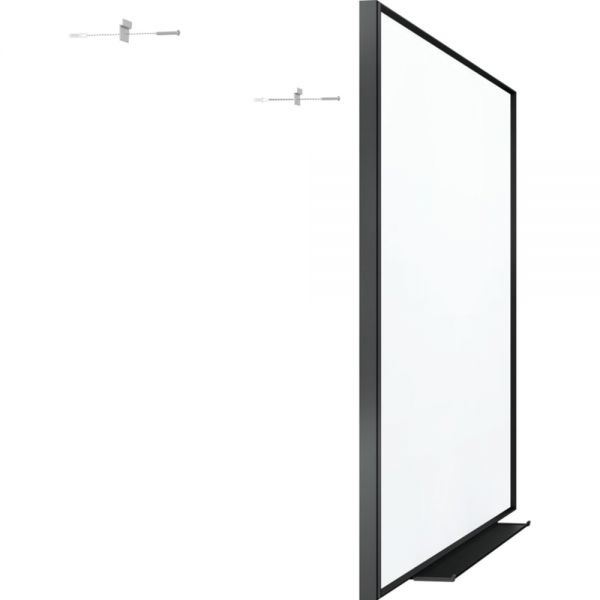 Quartet Fusion Nano-Clean Magnetic Whiteboard, 96 X 48, Black Frame
